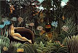Henri Rousseau Famous Paintings - The Dream